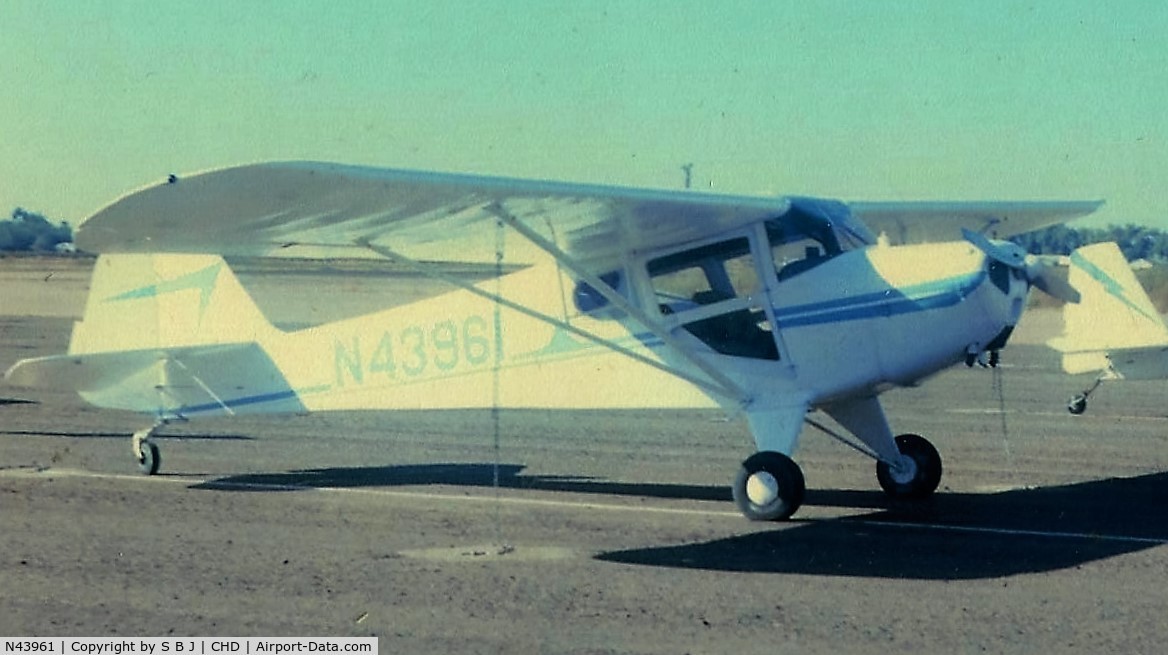 N43961, 1946 Taylorcraft BC12-D C/N 7620, 961 with a C85 (Model 19) was a very good cross country plane. This picture was on my only flight though the Grand Canyon, one of my best flights ever!!