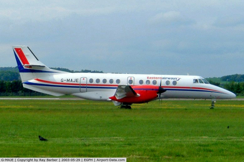 G-MAJE, 1992 British Aerospace Jetstream 41 C/N 41007, BAe Jetstream 41 [41007] (Eastern Airways) Edinburgh-Turnhouse~G 29/05/2003