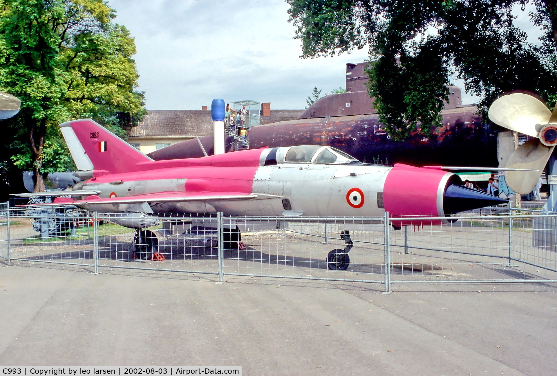 C993, 1966 Mikoyan-Gurevich MiG-21SPS C/N 94A4301, Speyer Museum 3.8.02. ex 738 East German AF.
