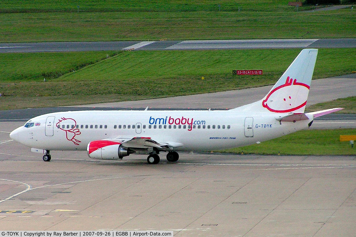 G-TOYK, 1997 Boeing 737-33R C/N 28870, Boeing 737-33R [28870] (bmiBaby) Birmingham Int'l~G 26/09/2007