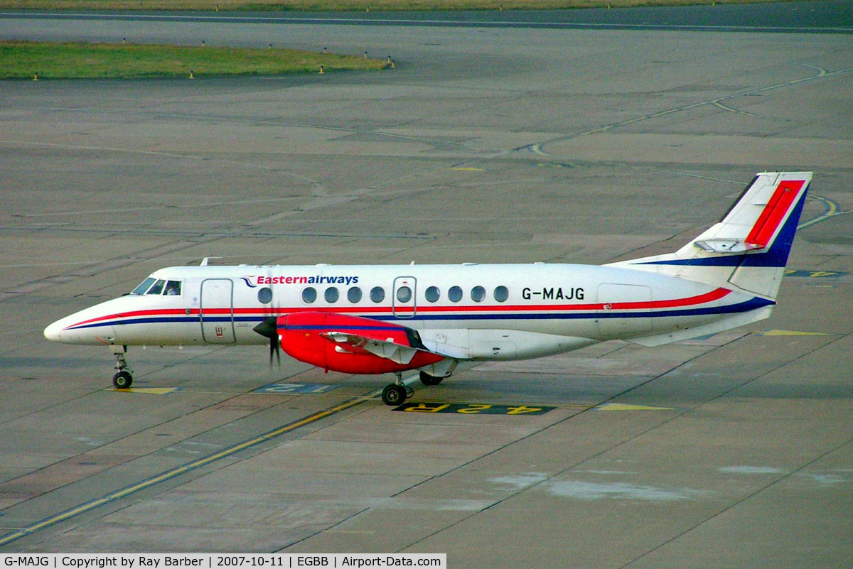 G-MAJG, 1993 British Aerospace Jetstream 41 C/N 41009, BAe Jetstream 41 [41009] (Eastern Airways) Birmingham Int'l~G 11/10/2007