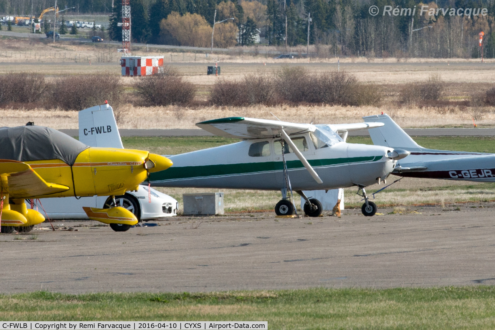 C-FWLB, 1957 Cessna 172 C/N 29594, Parked south of main terminal