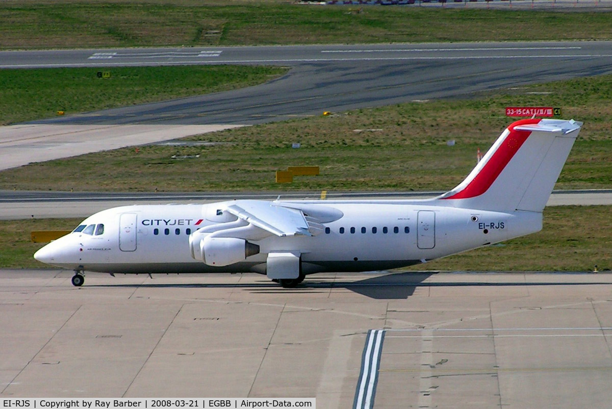 EI-RJS, 2000 British Aerospace Avro 146-RJ85A C/N E2365, BAe 146-RJ85 [E2365] (Cityjet) Birmingham Int'l~G 21/03/2008