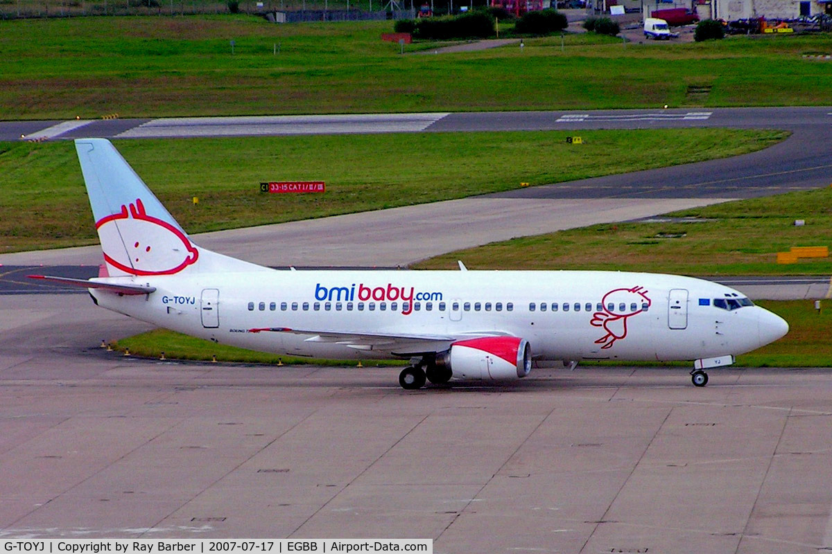 G-TOYJ, 1996 Boeing 737-36M C/N 28332, Boeing 737-36M [28332] (bmiBaby) Birmingham Int'l~G 17/07/2007