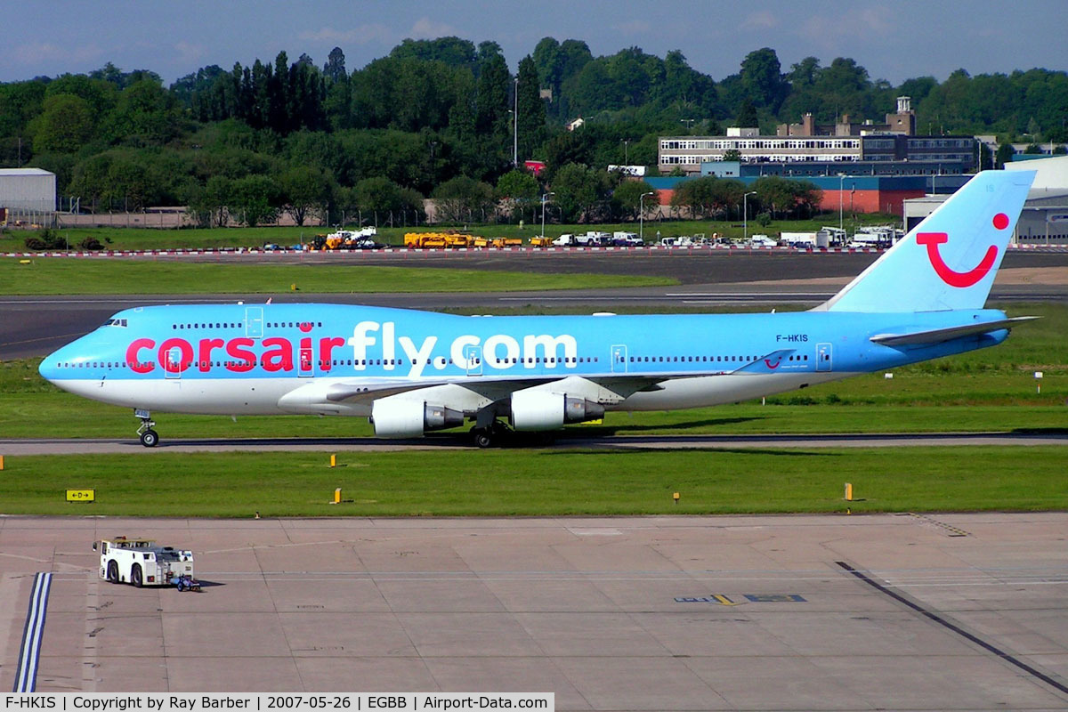 F-HKIS, 1992 Boeing 747-422 C/N 25380, Boeing 747-422 [25380] (Corsair International) Birmingham Int'l~G 26/05/2007