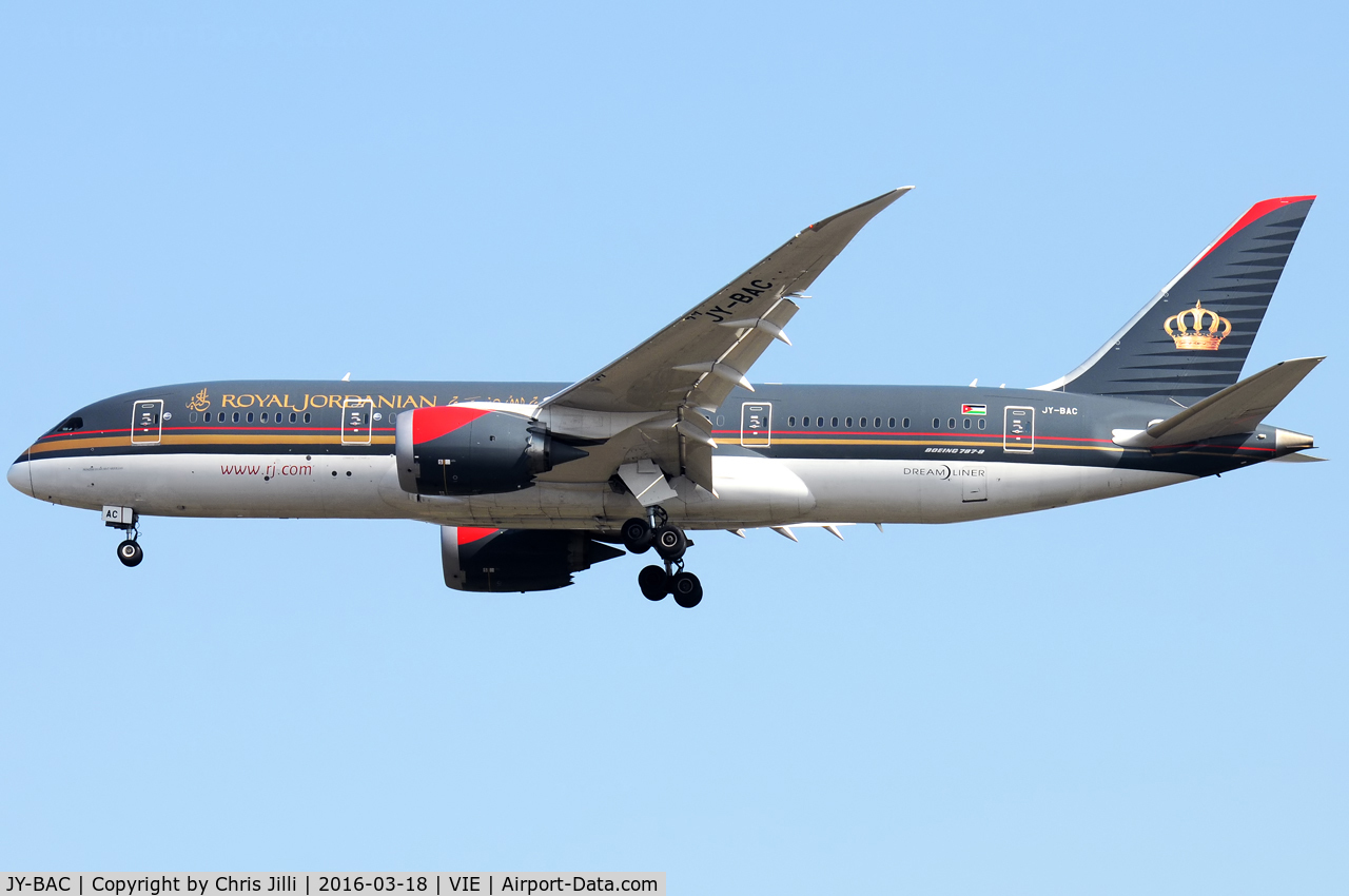 JY-BAC, 2014 Boeing 787-8 Dreamliner C/N 37164, Royal Jordanian Airlines
