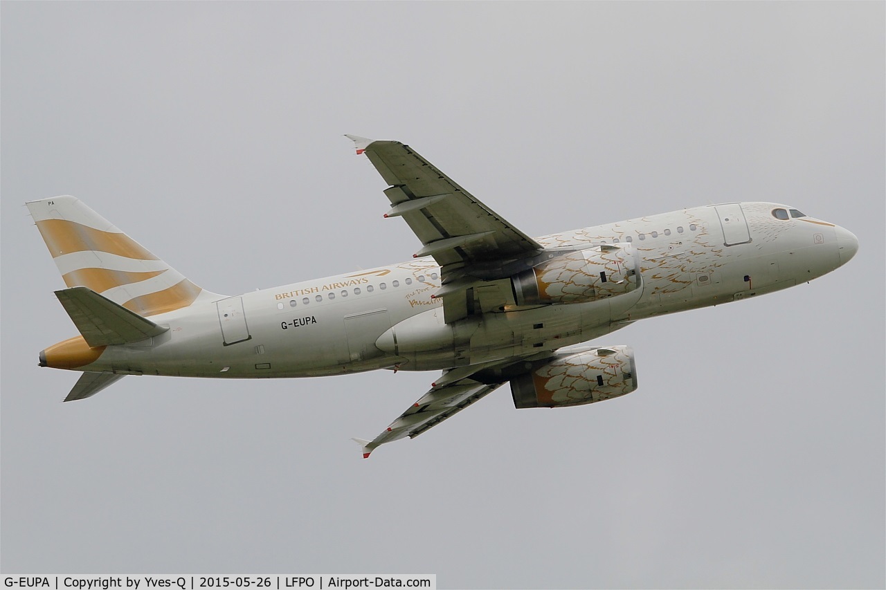 G-EUPA, 1999 Airbus A319-131 C/N 1082, Airbus A319-131, Take off Rwy 08, Paris-Orly Airport (LFPO-ORY)
