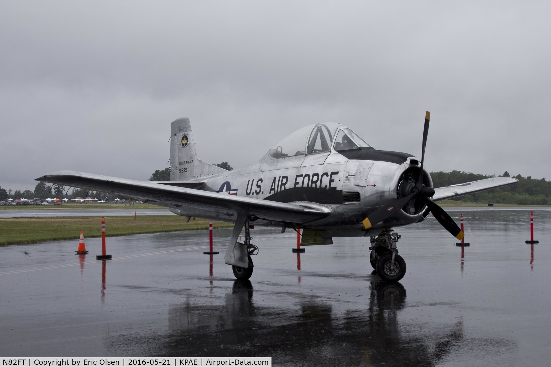 N82FT, 1949 North American T-28A Trojan C/N 159-51, 1949 T-28A Trojan at the 2016 Paine Field General Aviation Day.