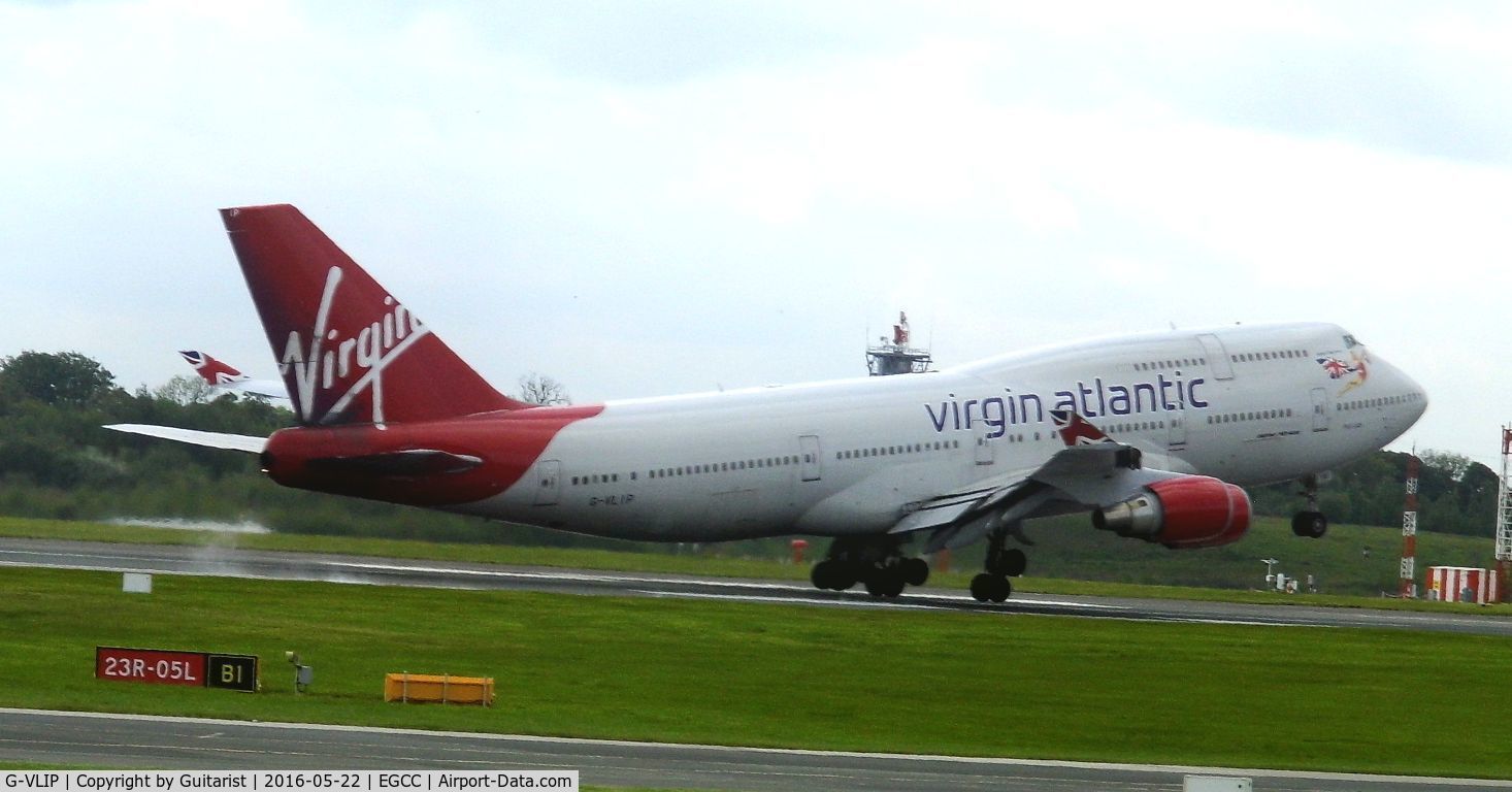 G-VLIP, 2001 Boeing 747-443 C/N 32338, At Manchester