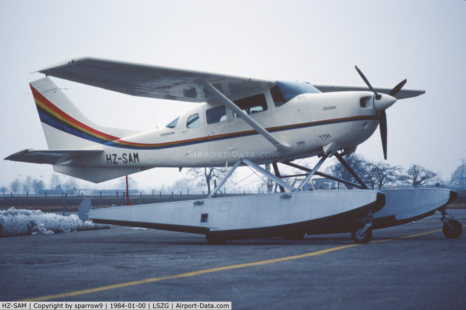 HZ-SAM, 1977 Cessna U206G Stationair C/N U20604128, An amphibian plane from the desert in a country where the snow just melted