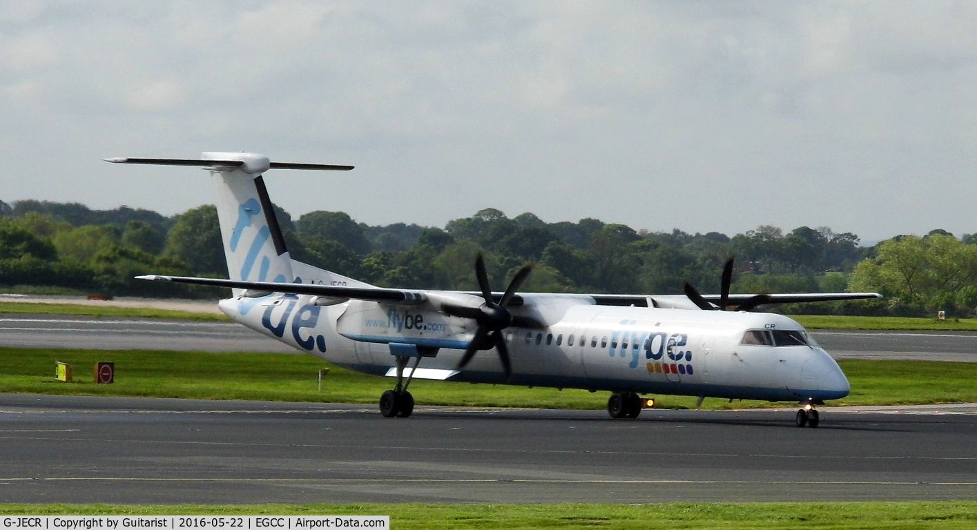 G-JECR, 2006 De Havilland Canada DHC-8-402Q Dash 8 C/N 4139, At Manchester