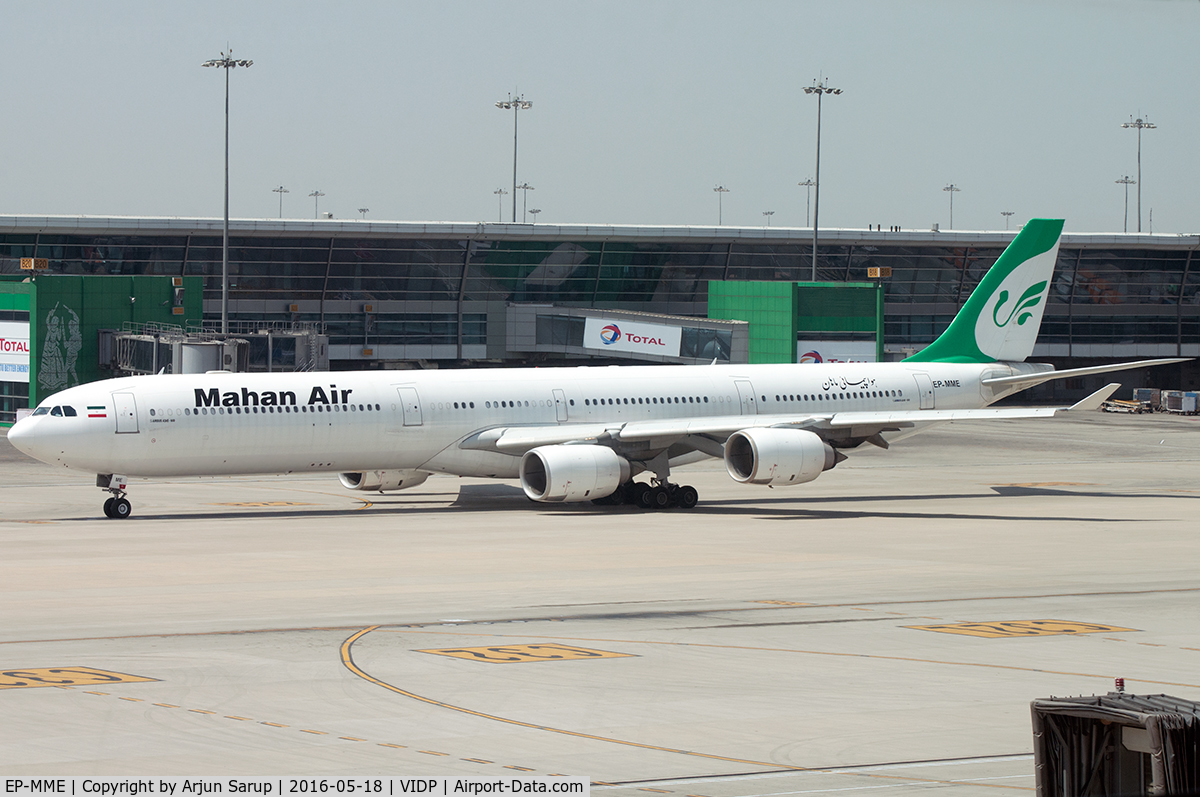 EP-MME, 2001 Airbus A340-642 C/N 371, Taxiing out for departure from IGIA T-3.