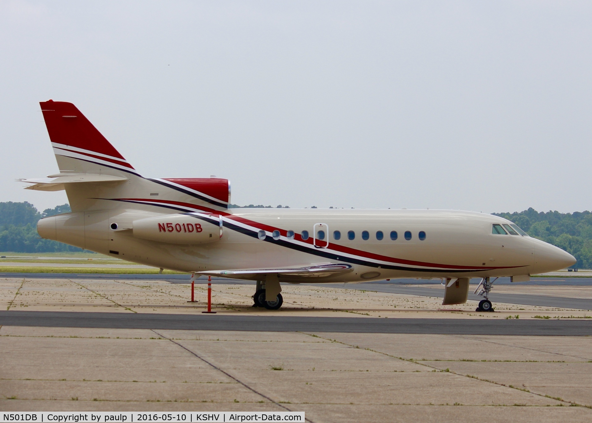 N501DB, 2002 Dassault Falcon 900 C/N 196, At Shreveport Regional.
