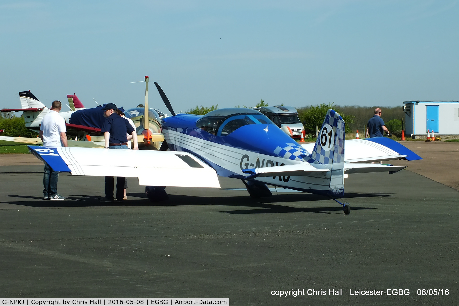 G-NPKJ, 1998 Vans RV-6 C/N PFA 181-13138, Royal Aero Club air race at Leicester