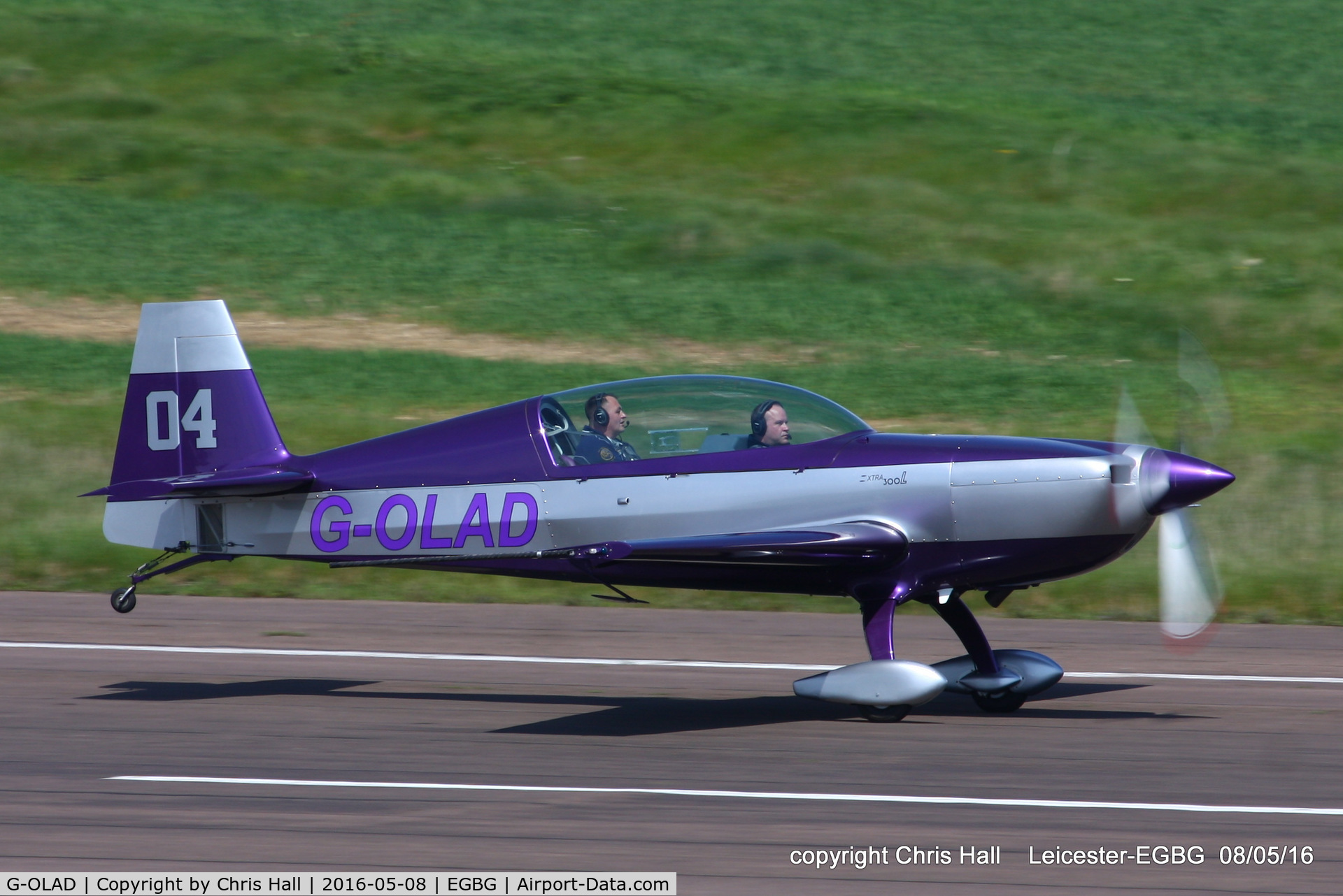 G-OLAD, 2007 Extra EA-300L C/N 1270, Royal Aero Club air race at Leicester