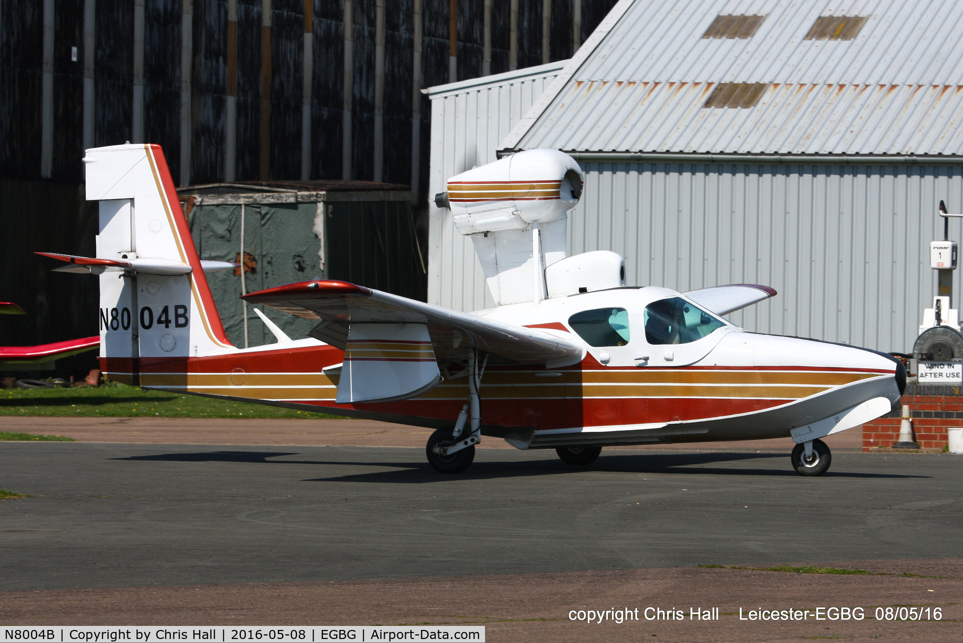 N8004B, 1980 Consolidated Aeronautics Inc. Lake LA-4-200 C/N 1022, Royal Aero Club air race at Leicester