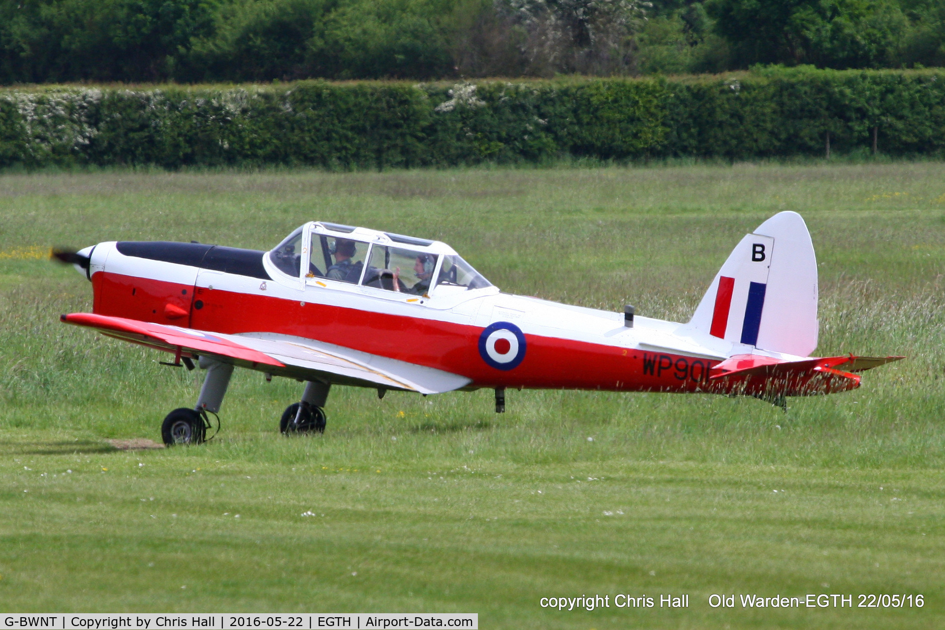 G-BWNT, 1952 De Havilland DHC-1 Chipmunk T.10 C/N C1/0772, 70th Anniversary of the first flight of the de Havilland Chipmunk  Fly-In at Old Warden