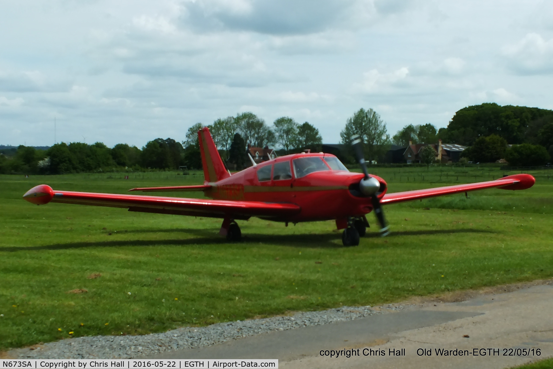 N673SA, Piper PA-24-250 Comanche C/N 24-2240, 70th Anniversary of the first flight of the de Havilland Chipmunk Fly-In at Old Warden