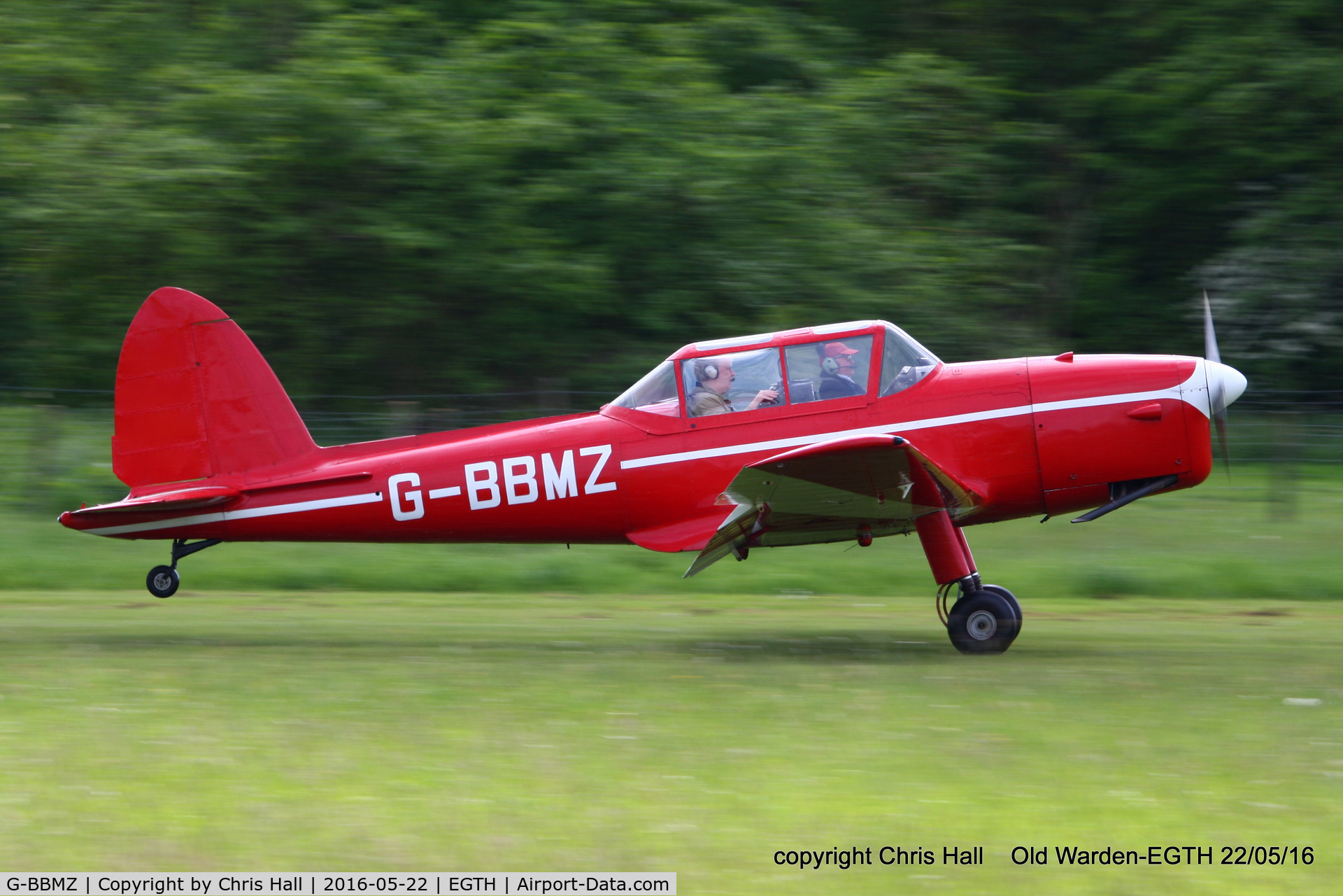 G-BBMZ, 1950 De Havilland DHC-1 Chipmunk T.10 C/N C1/0563, 70th Anniversary of the first flight of the de Havilland Chipmunk Fly-In at Old Warden