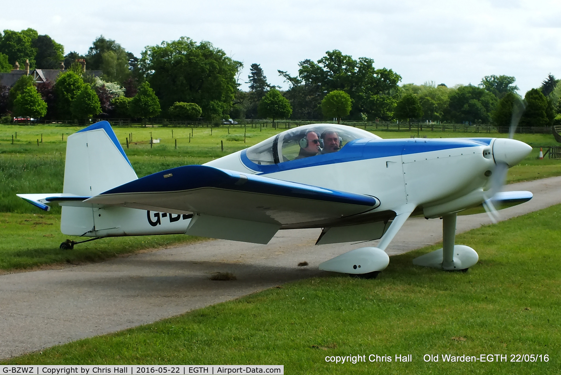 G-BZWZ, 2003 Van's RV-6 C/N PFA 181A-13419, 70th Anniversary of the first flight of the de Havilland Chipmunk Fly-In at Old Warden