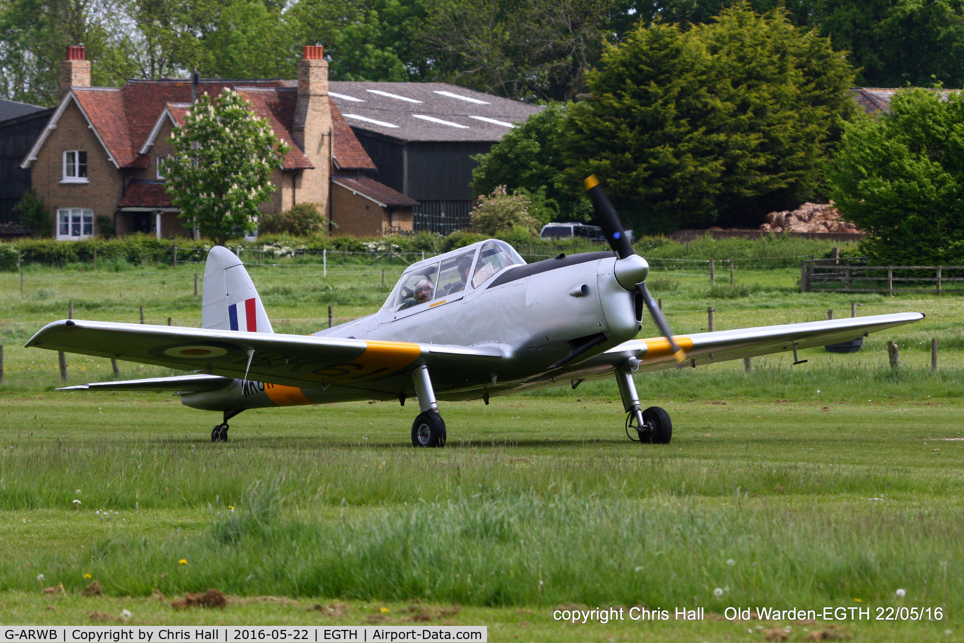 G-ARWB, 1952 De Havilland DHC-1 Chipmunk 22A C/N C1/0621, 70th Anniversary of the first flight of the de Havilland Chipmunk Fly-In at Old Warden