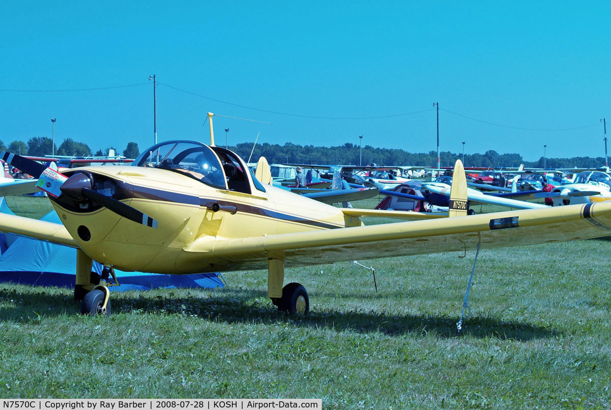 N7570C, 1959 Forney F-1A Aircoupe C/N 5687, Forney F-1A Aircoupe [5687] Oshkosh-Wittman Regional Airport~N 28/07/2008