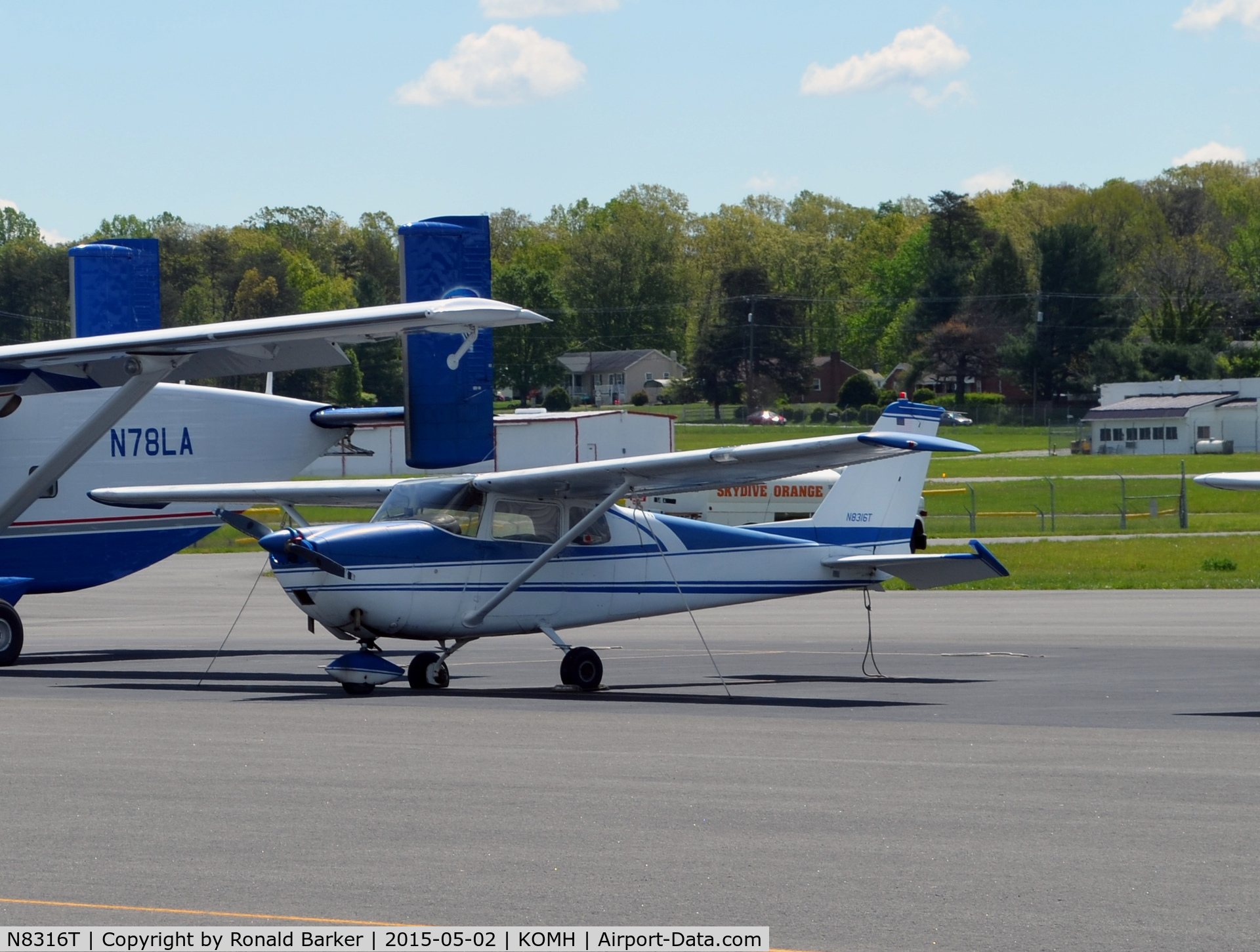 N8316T, 1961 Cessna 175C Skylark C/N 17557016, Orange, VA