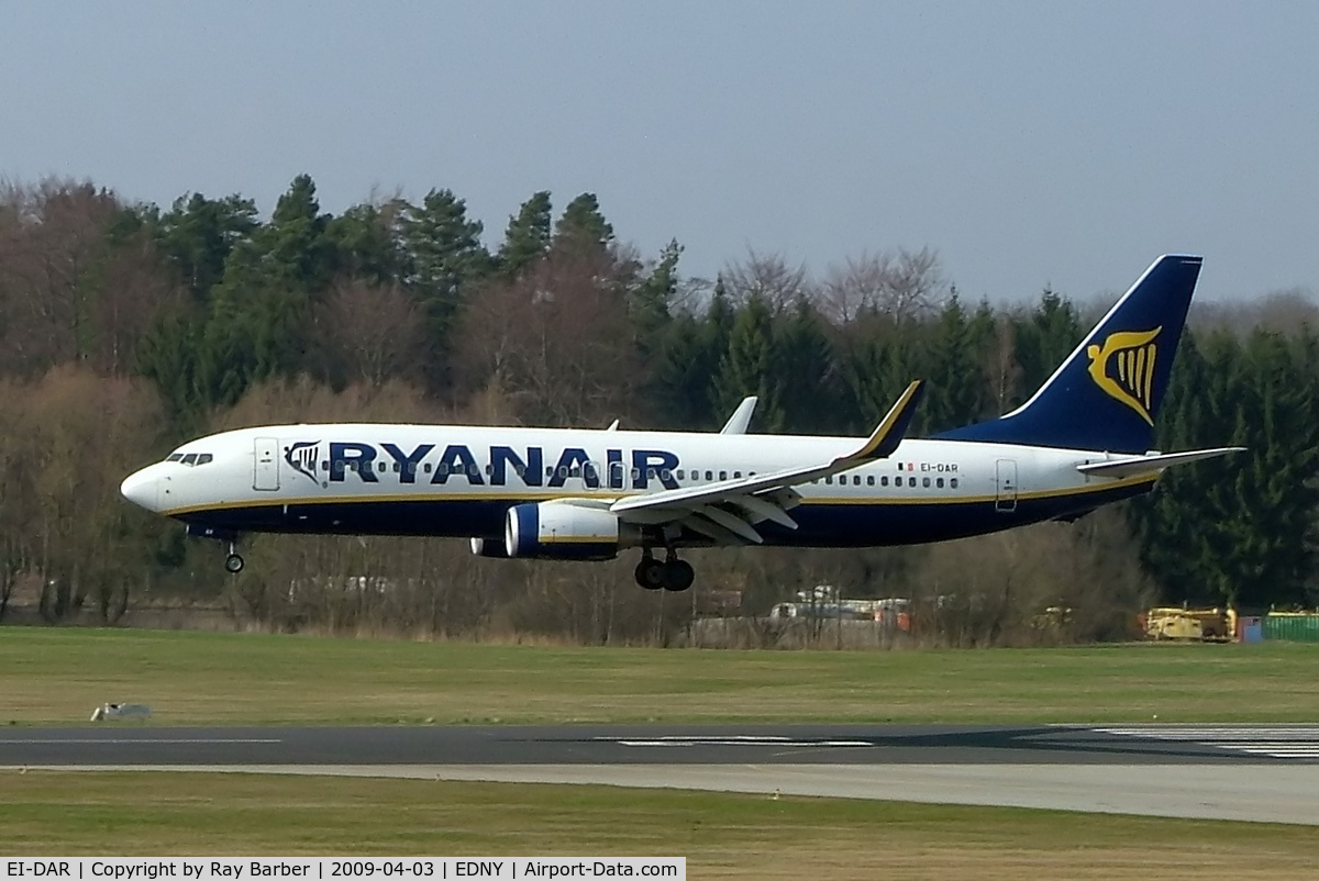 EI-DAR, 2003 Boeing 737-8AS C/N 33552, Boeing 737-8AS [33552] (Ryanair) Friedrichshafen~D 03/04/2009