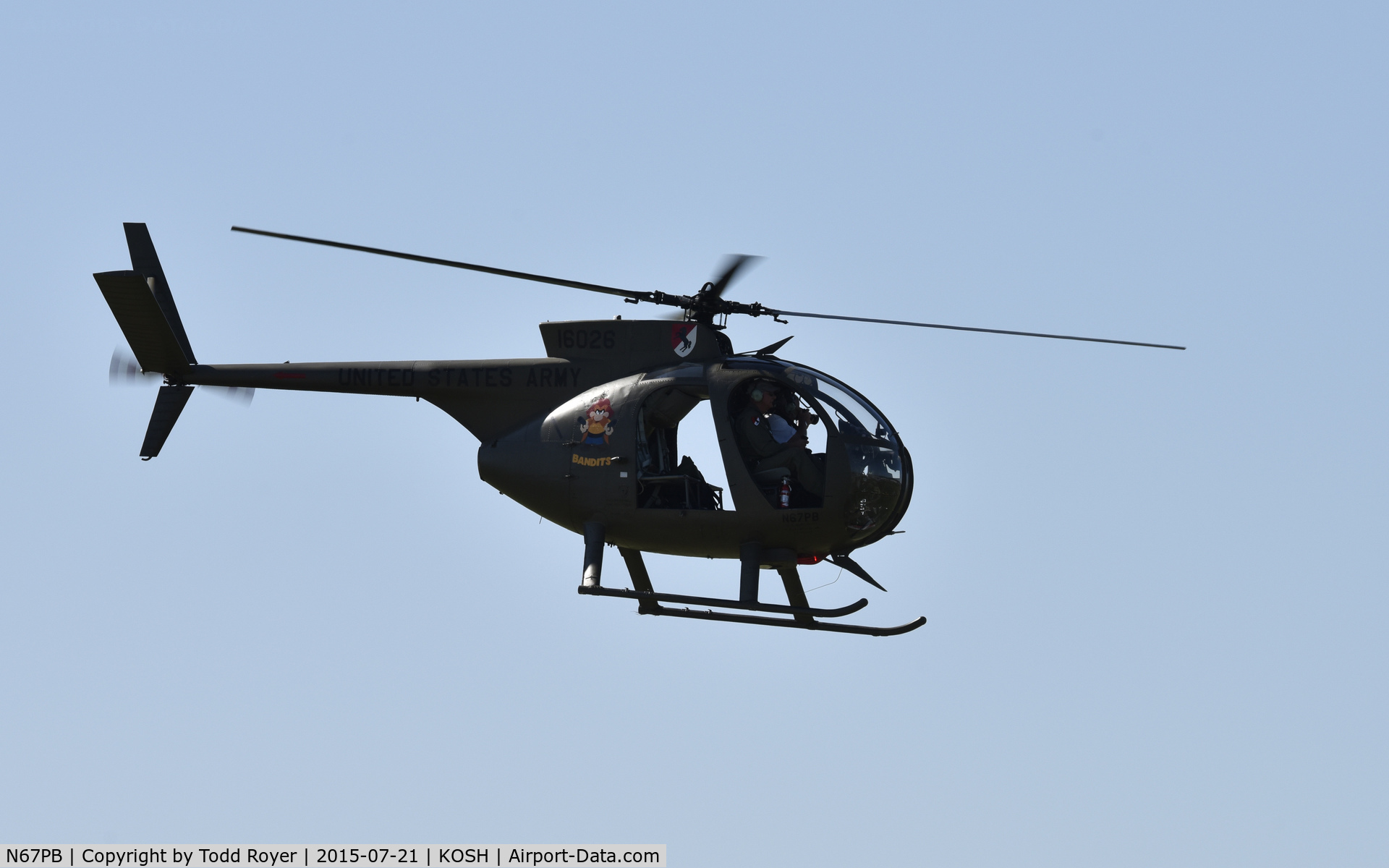 N67PB, 1968 Hughes OH-6A Cayuse C/N 480411, Airventure 2015