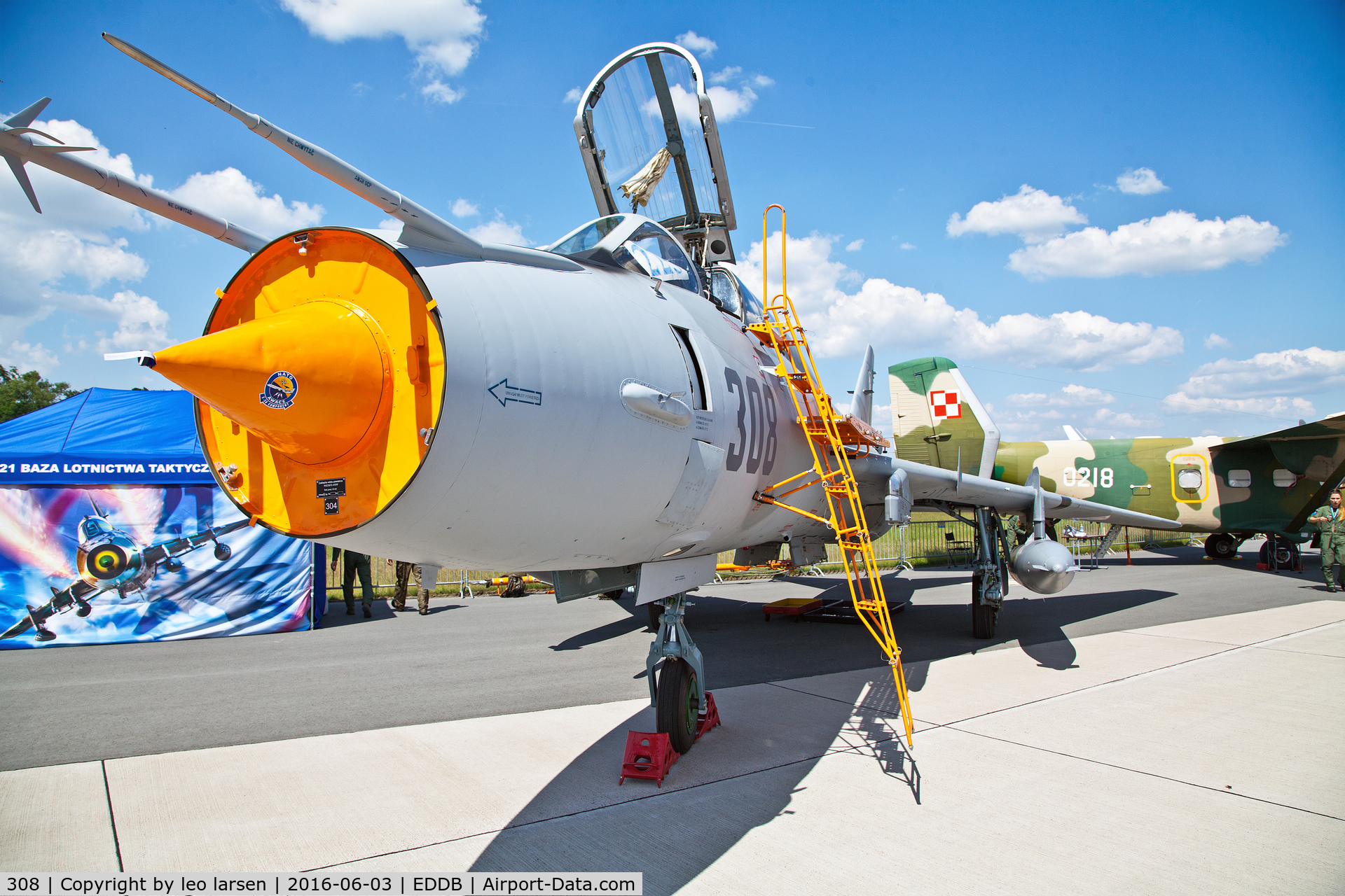 308, Sukhoi Su-22UM-3K C/N 17532366308, Berlin Air Show 3.6.16