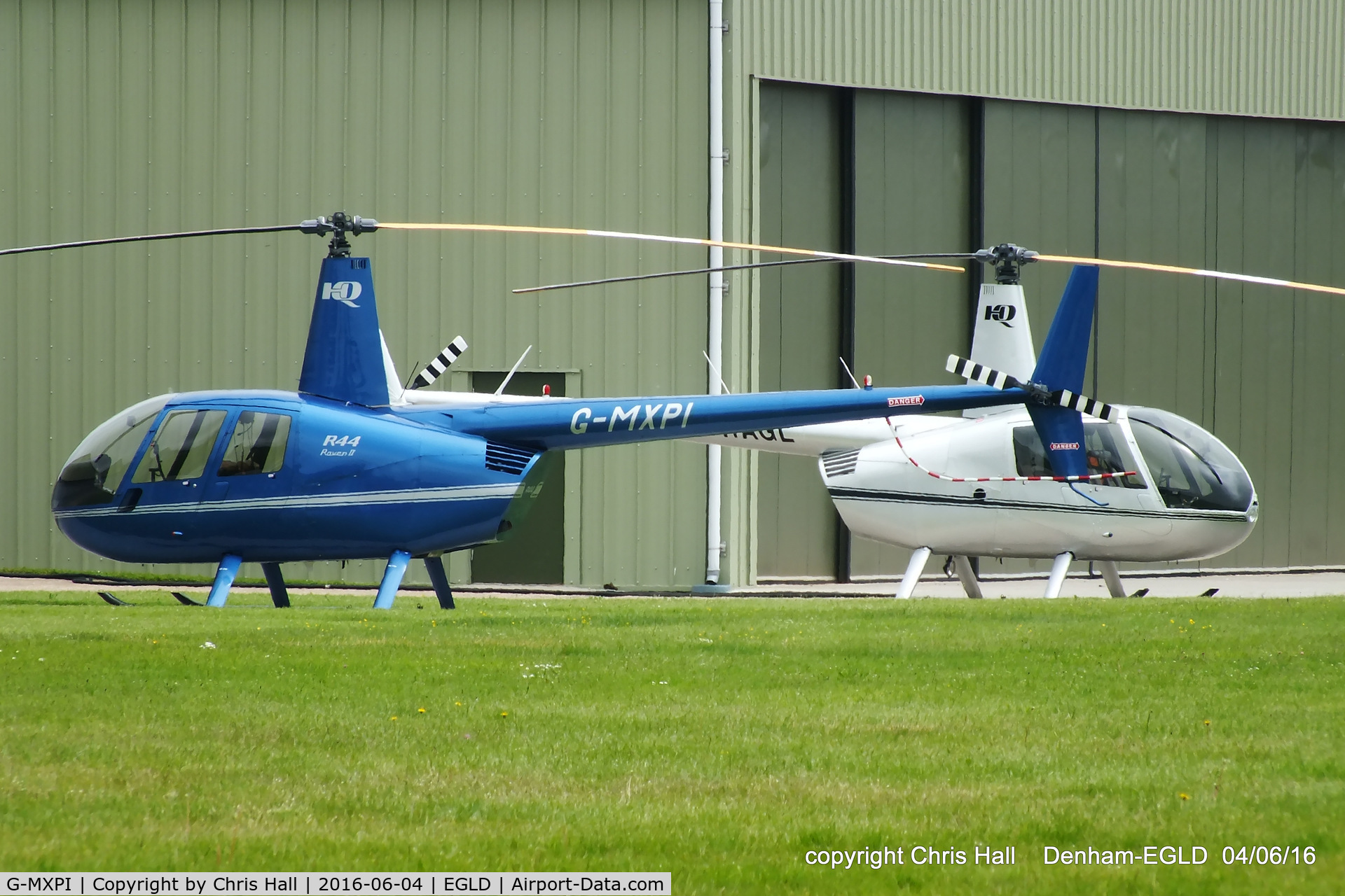 G-MXPI, 2009 Robinson R44 Raven II C/N 12827, at Denham