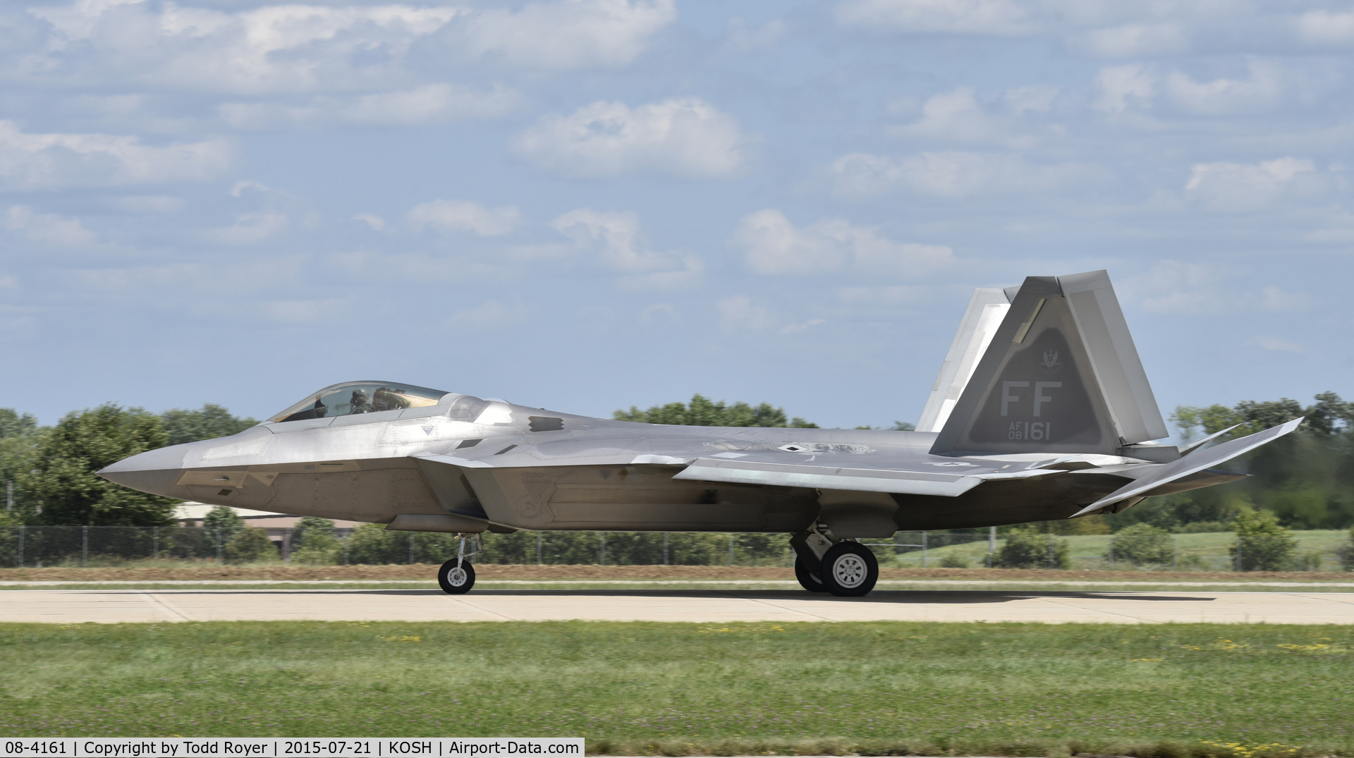 08-4161, 2008 Lockheed Martin F-22A Raptor C/N 4161, Airventure 2015