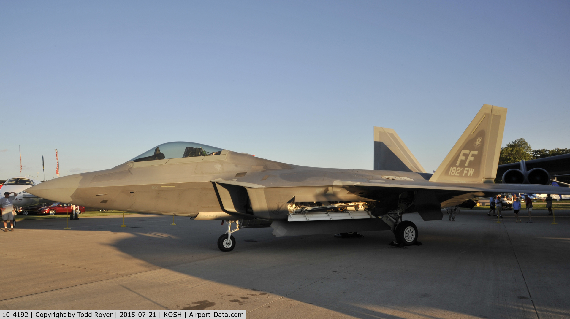 10-4192, 2010 Lockheed Martin F-22A Raptor C/N 4192, Airventure 2015