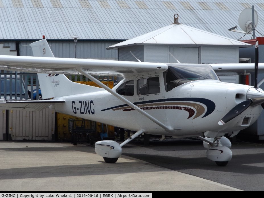 G-ZINC, 2000 Cessna 182S Skylane C/N 18280757, Parked up at Sywell Aerodrome.