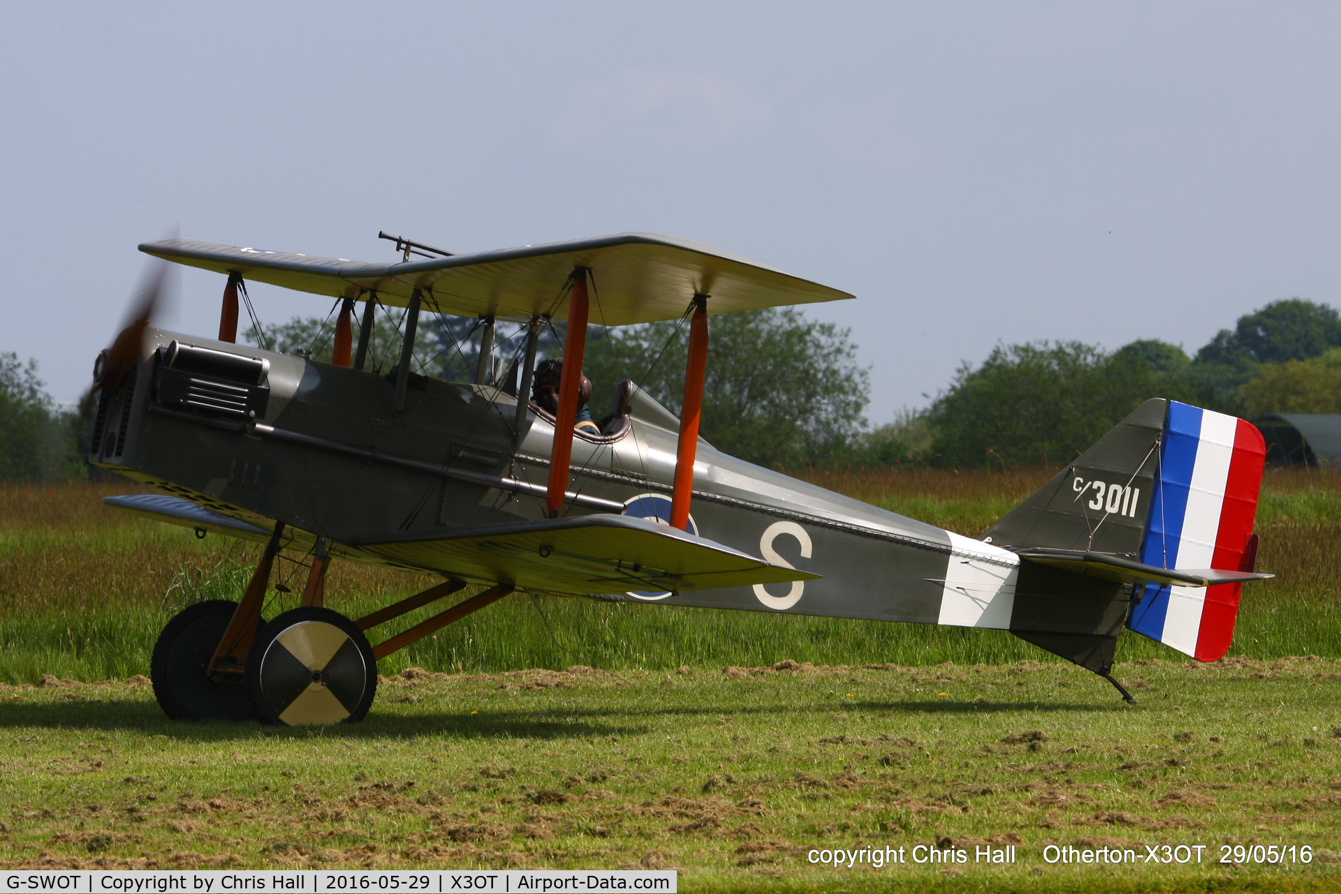 G-SWOT, 1990 Currie Super Wot (SE-5A Replica) C/N PFA 3011, at Otherton