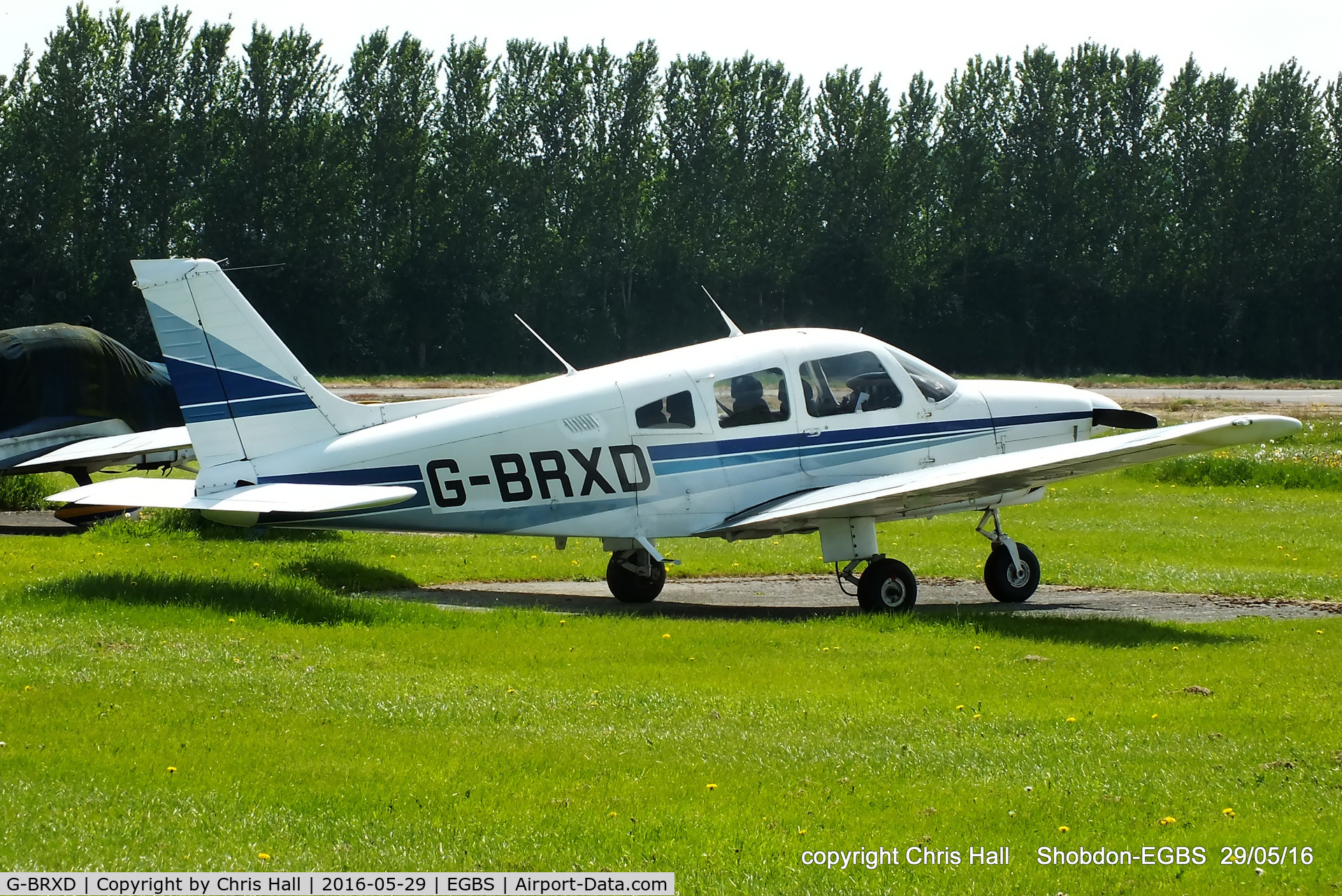 G-BRXD, 1982 Piper PA-28-181 Cherokee Archer II C/N 28-8290126, at Shobdon