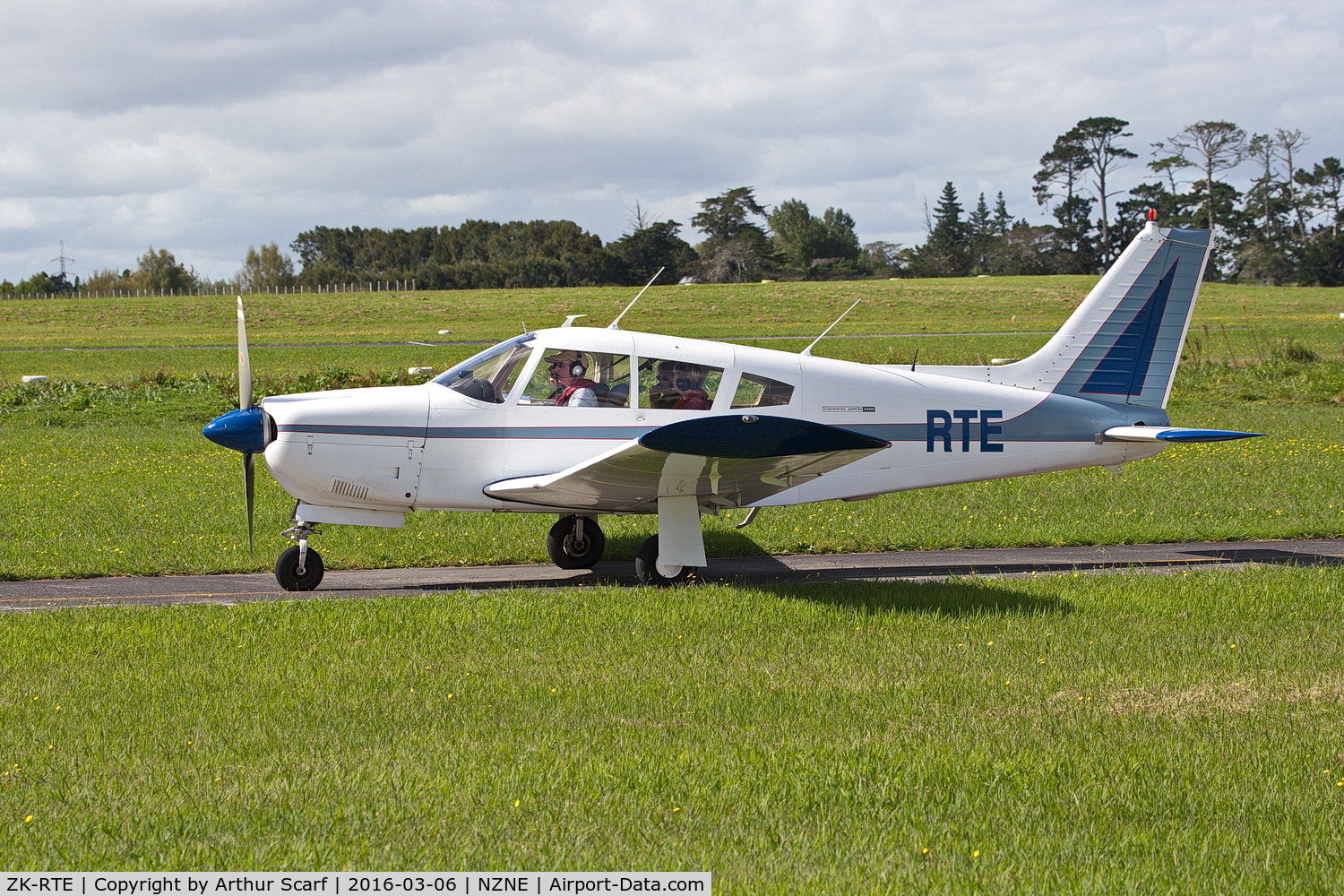 ZK-RTE, Piper PA-28R-200 Cherokee Arrow C/N 28R-35725, ZK-RTE North Shore Aerodrome Auckland NZ 6th March 2016
