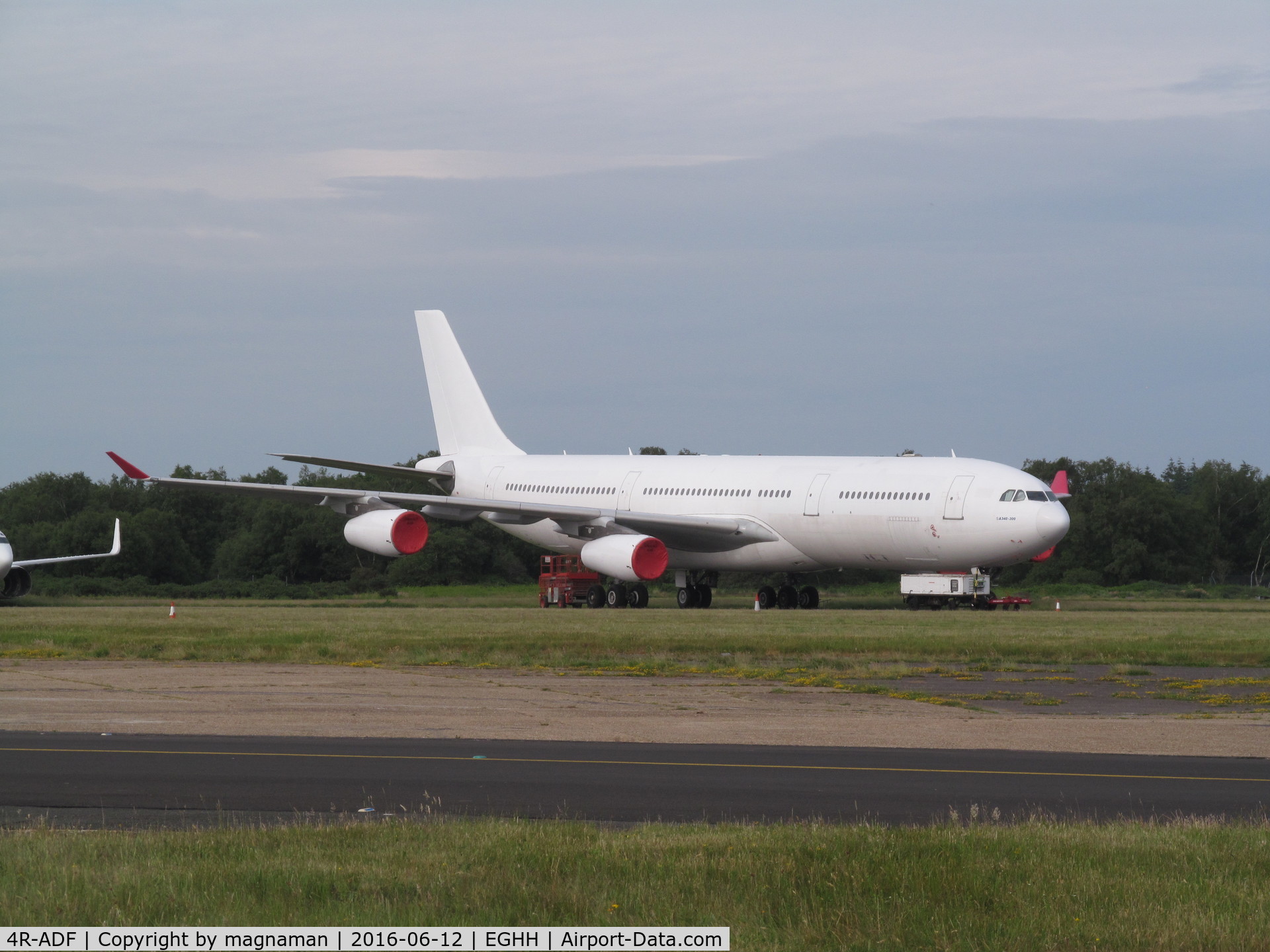 4R-ADF, 2000 Airbus A340-313 C/N 374, at hurn in storage