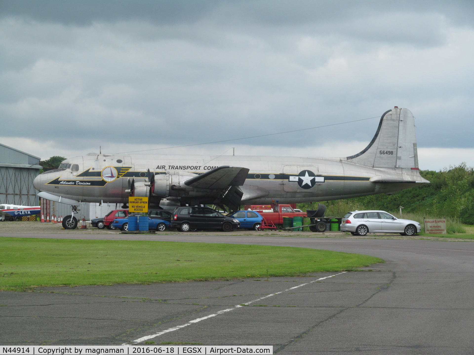 N44914, 1945 Douglas C-54Q-1-DC Skymaster (DC-4A) C/N 10630, at open day 2016 - fly in