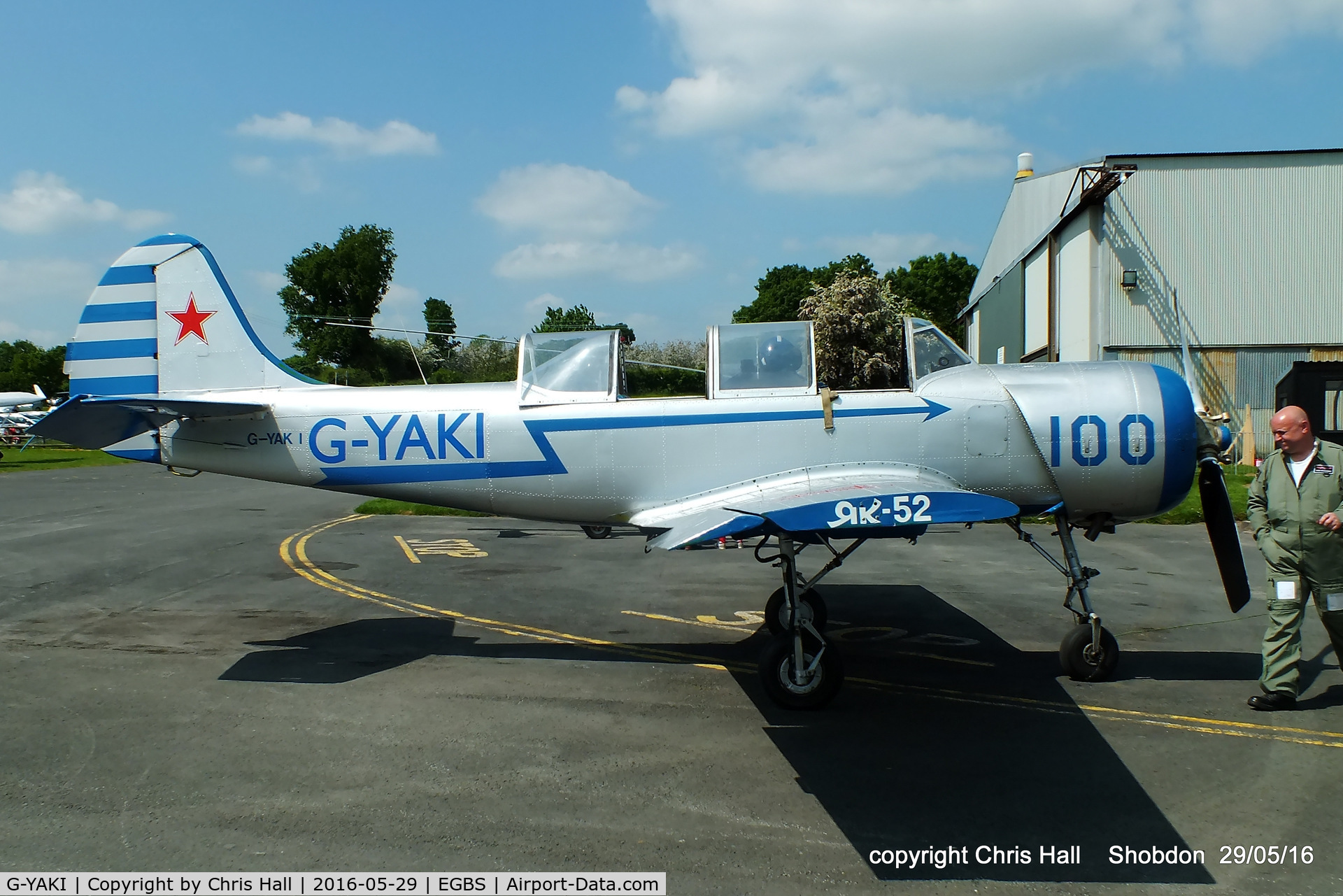 G-YAKI, 1986 Bacau Yak-52 C/N 866904, at Shobdon