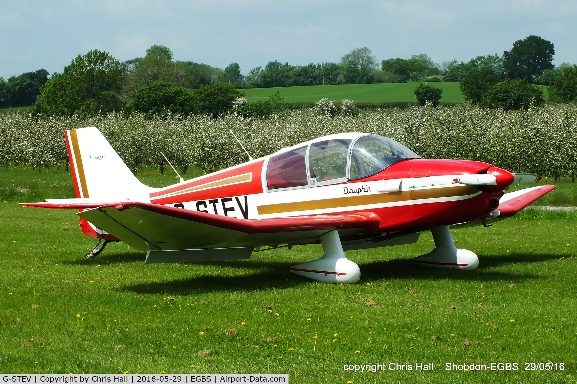 G-STEV, 1967 CEA Jodel DR-221 Dauphin C/N 61, at Shobdon