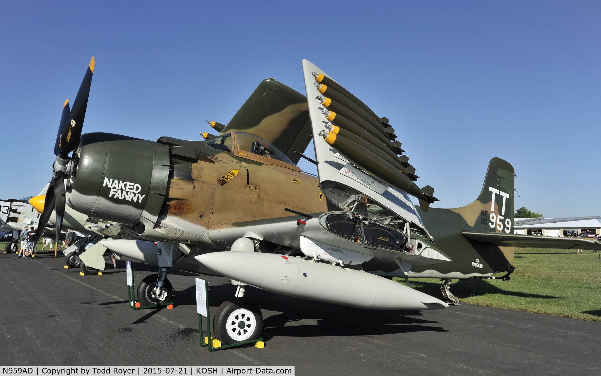 N959AD, Douglas A-1D Skyraider (AD-4NA) C/N 7759, Airventure 2015