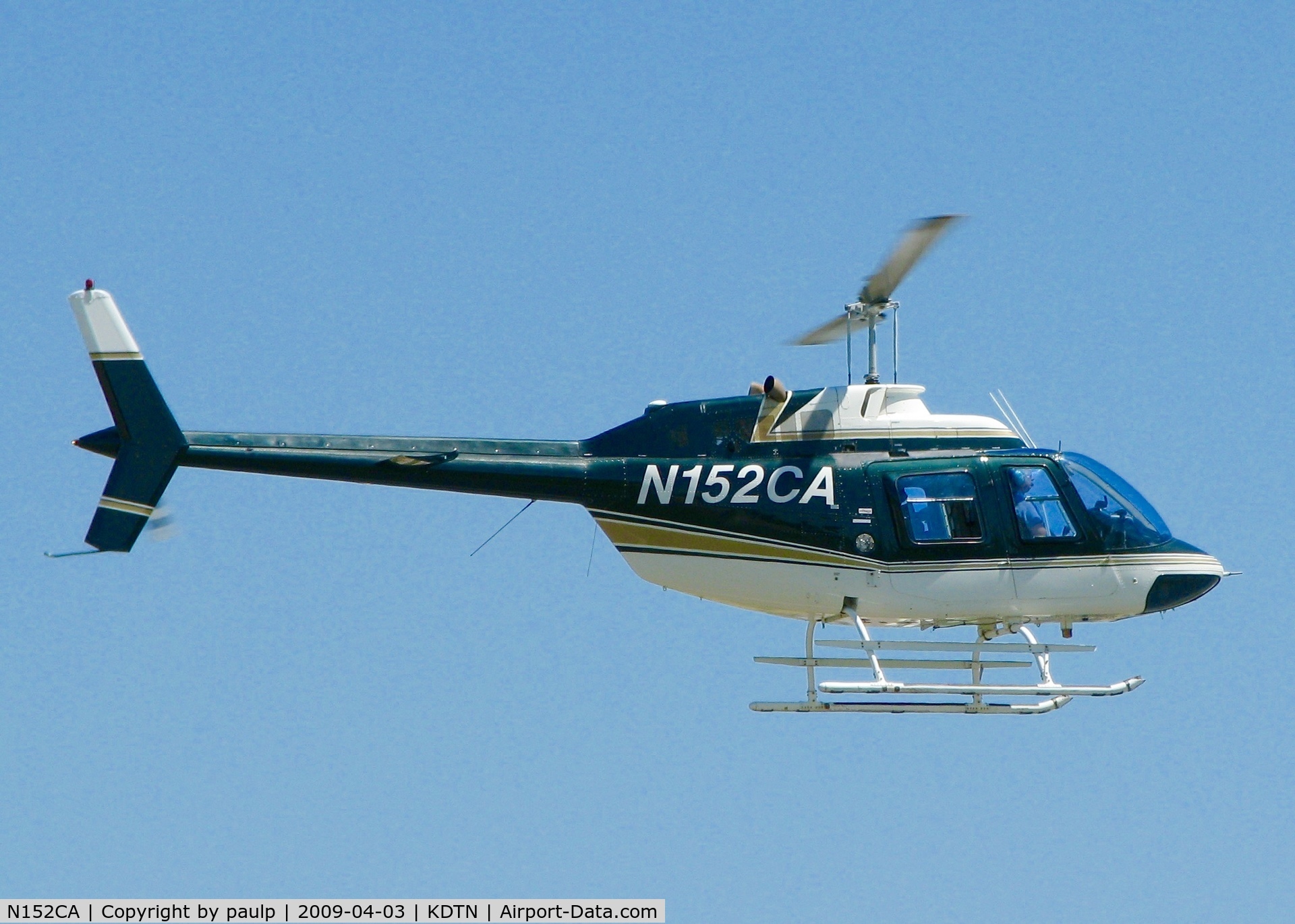 N152CA, 1978 Bell 206B JetRanger III C/N 2342, At Downtown Shreveport.