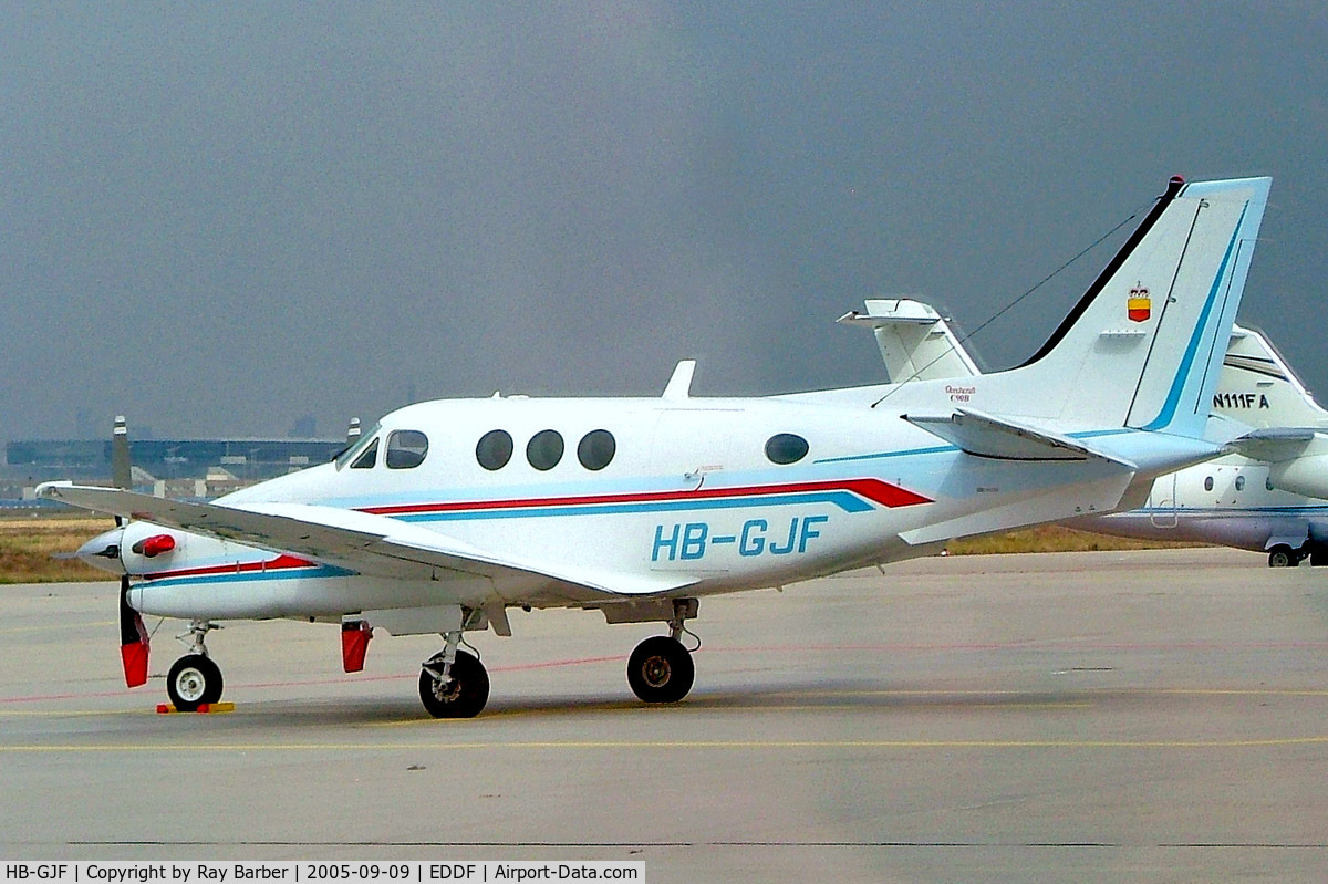 HB-GJF, 1995 Beech C90A King Air C/N LJ-1407, Beech C90B King Air [LJ-1407] Frankfurt~D 09/09/2005