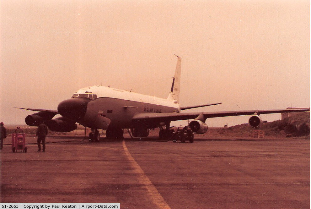 61-2663, 1961 Boeing RC-135S Cobra Ball C/N 18333, Outside Shemya AFB, AK hanger