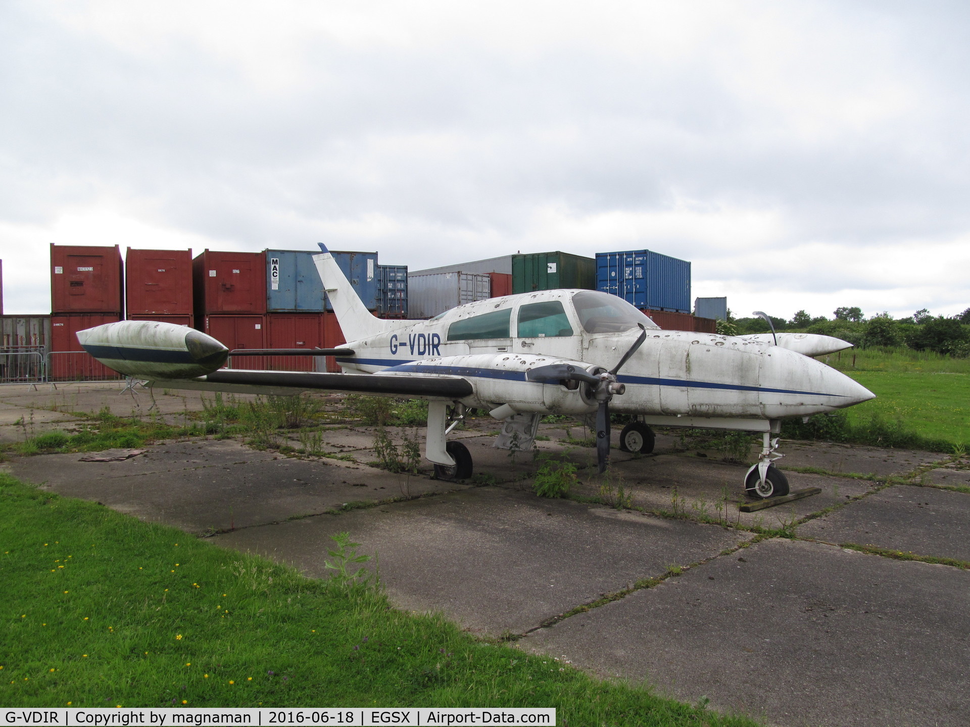G-VDIR, 1975 Cessna T310R C/N 310R-0211, not yet scrapped