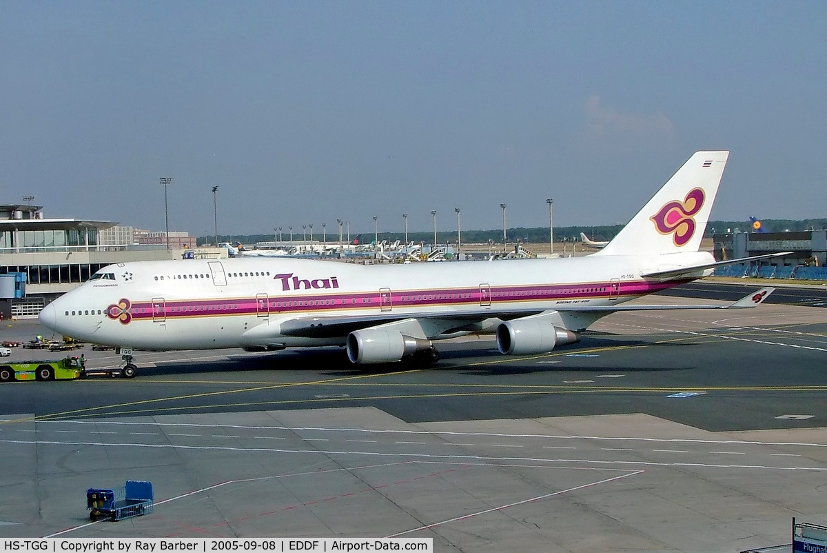 HS-TGG, 2003 Boeing 747-4D7 C/N 33771, Boeing 747-4D7 [33771] (Thai Airways) Frankfurt~D 08/09/2005