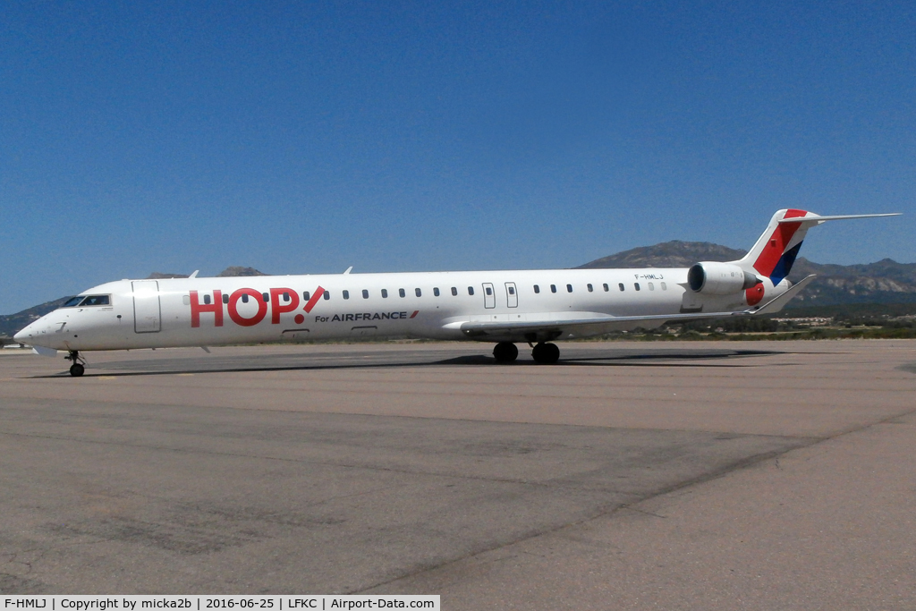 F-HMLJ, 2011 Bombardier CRJ-1000EL NG (CL-600-2E25) C/N 19015, Parked