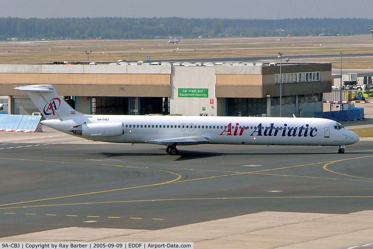 9A-CBJ, 1987 McDonnell Douglas MD-83 (DC-9-83) C/N 49449, McDonnell Douglas DC-9-83 [49449] (Air Adriatic) Frankfurt~D 09/09/2005