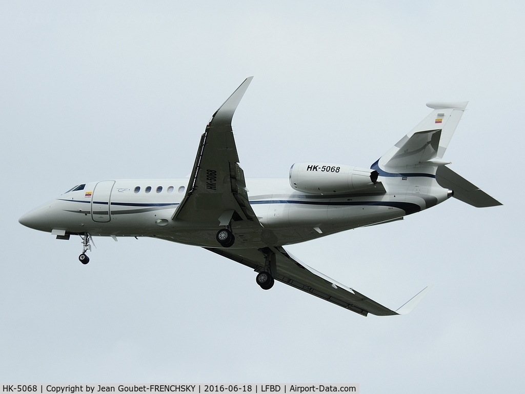 HK-5068, 2014 Dassault Falcon 2000S C/N 720, GO2JETS landing runway 23